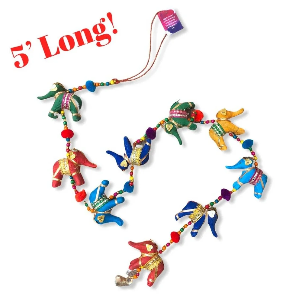 Handmade Indian Garland/Boho Decor 5' Long